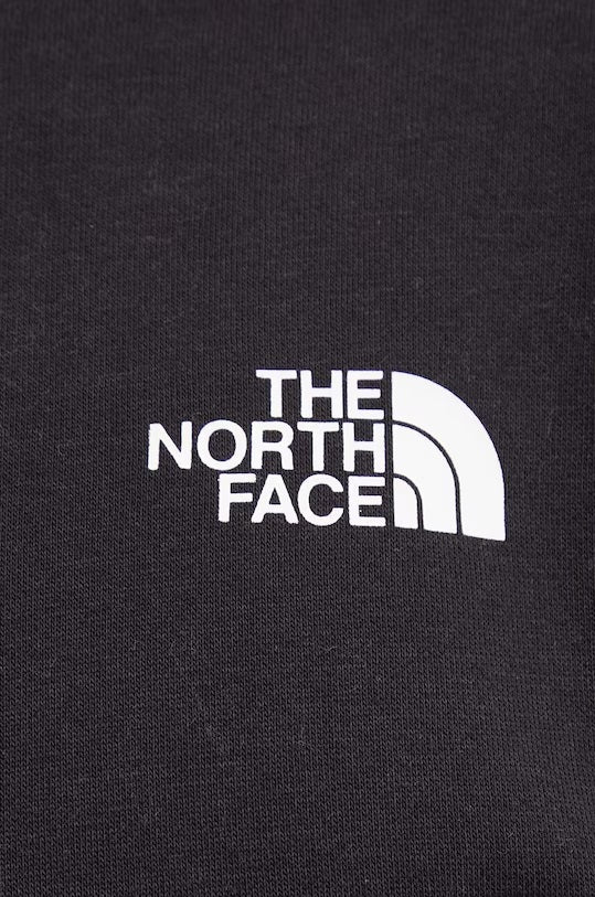 Felpa "Simple Dome" nera in cotone con logo The North Face