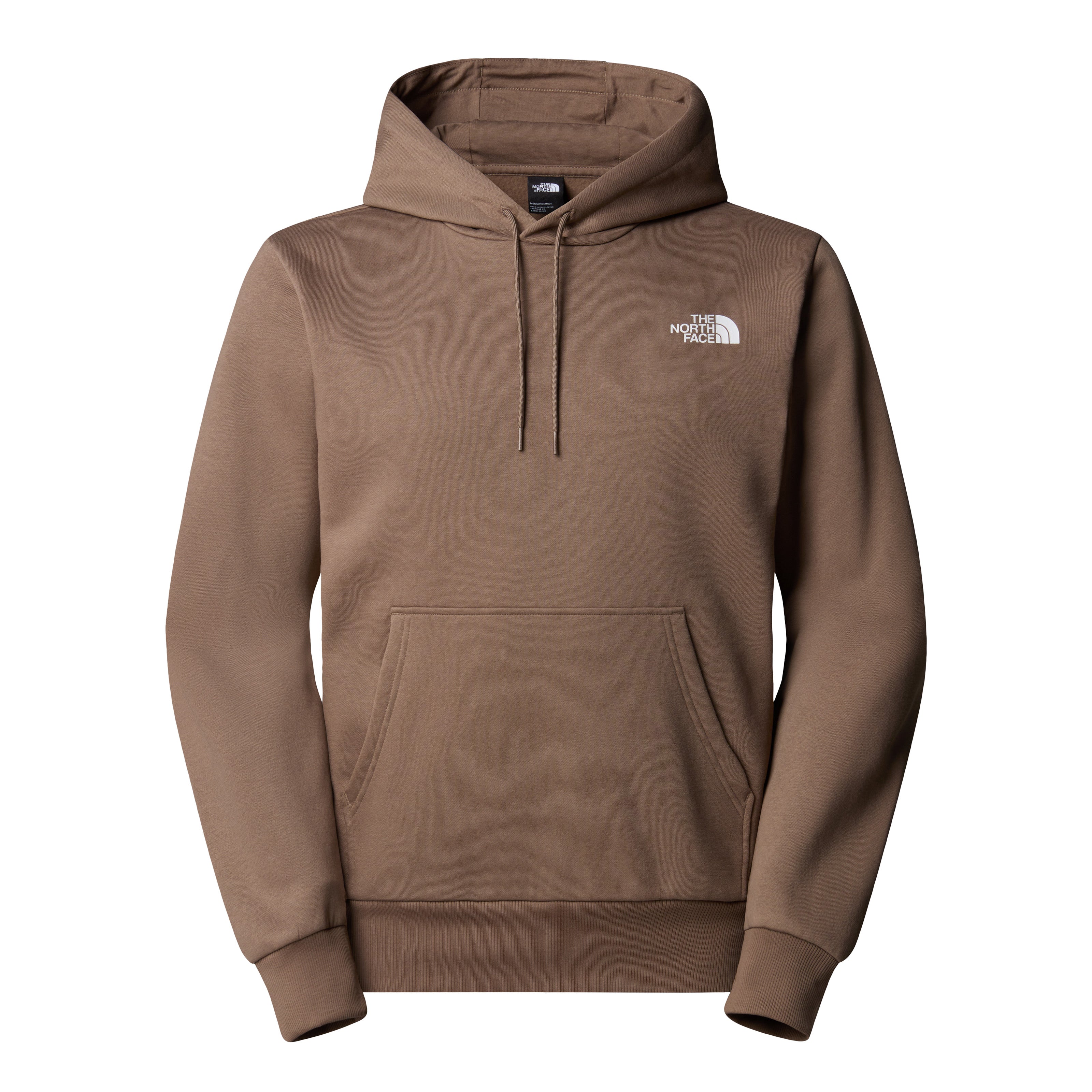 Felpa con cappuccio "Simple Dome" mocha brown in cotone