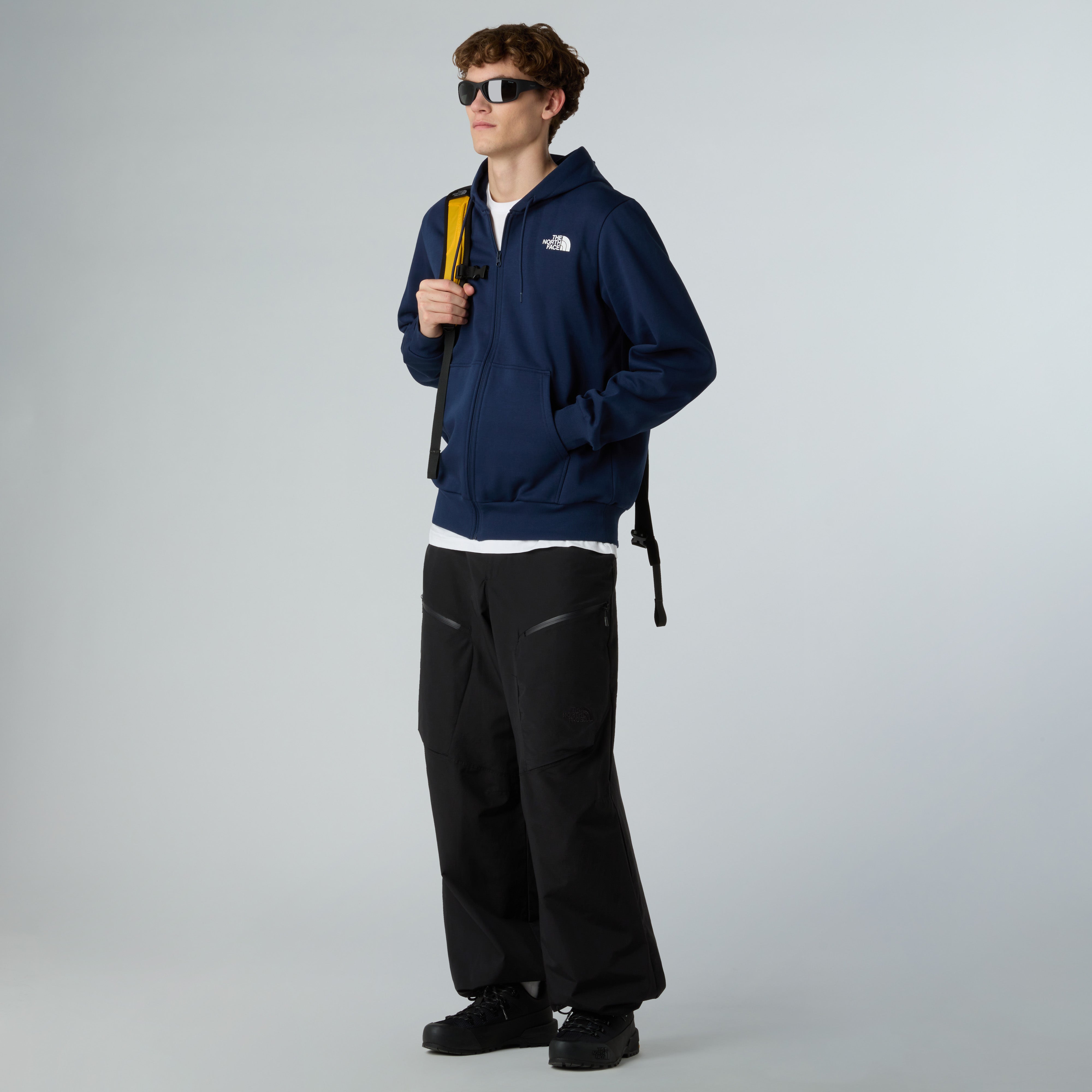 Felpa con cappuccio e zip "Simple Dome" Summit Navy