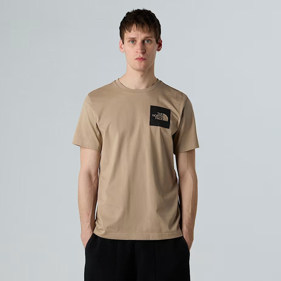 T-shirt "Fine" color Mushroom Grey in misto cotone con logo