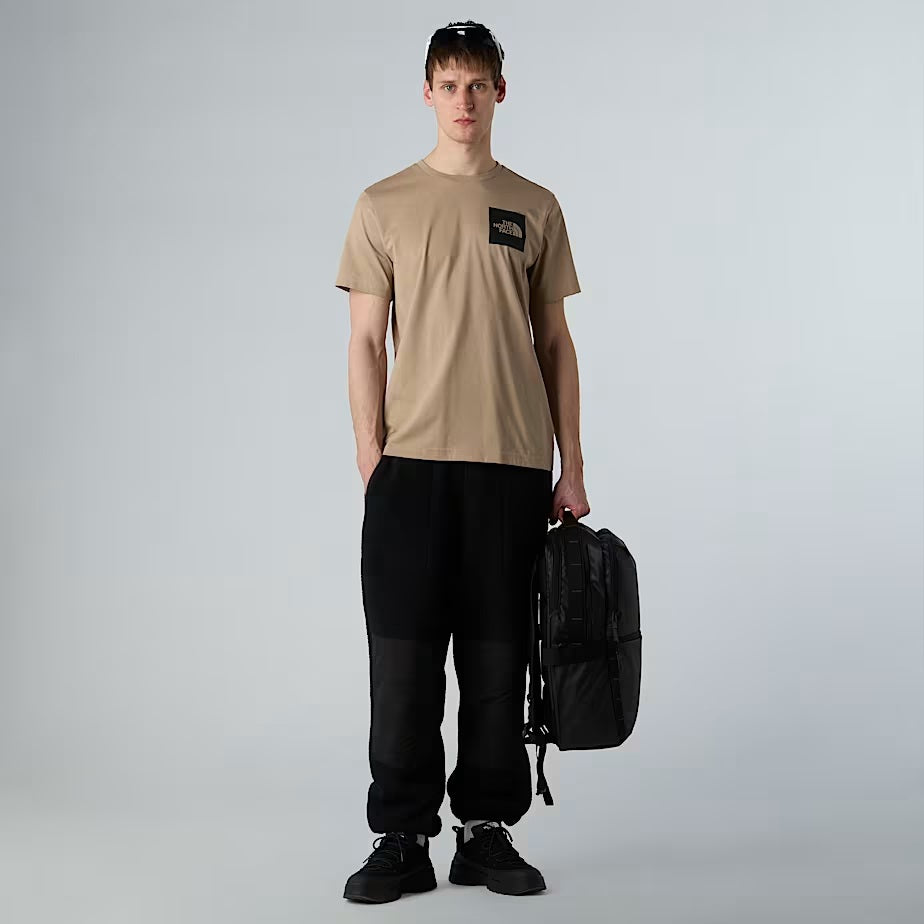 T-shirt "Fine" color Mushroom Grey in misto cotone con logo