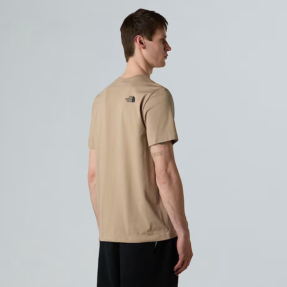 T-shirt "Fine" color Mushroom Grey in misto cotone con logo