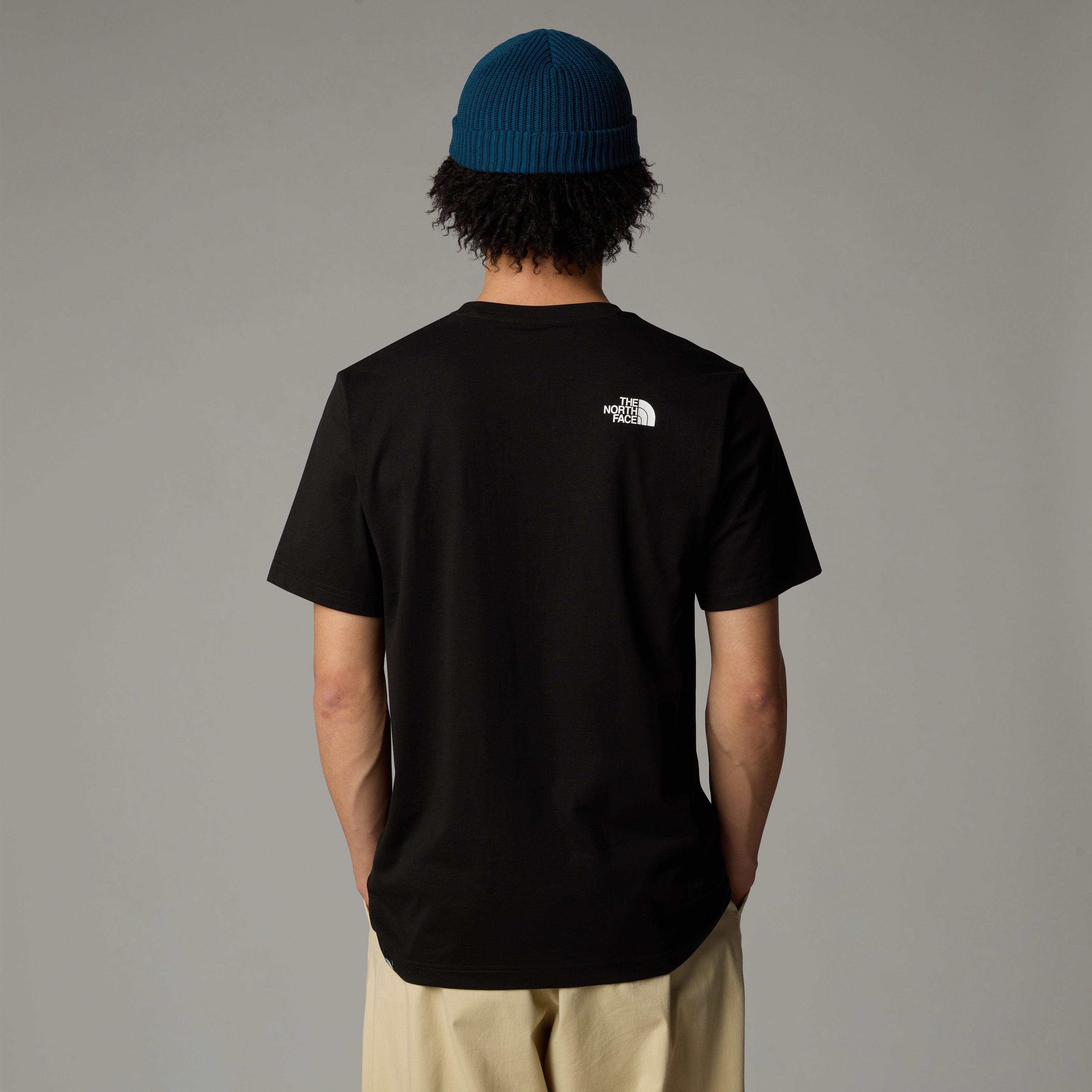 T-shirt "Fine" nera in misto cotone con logo The North Face