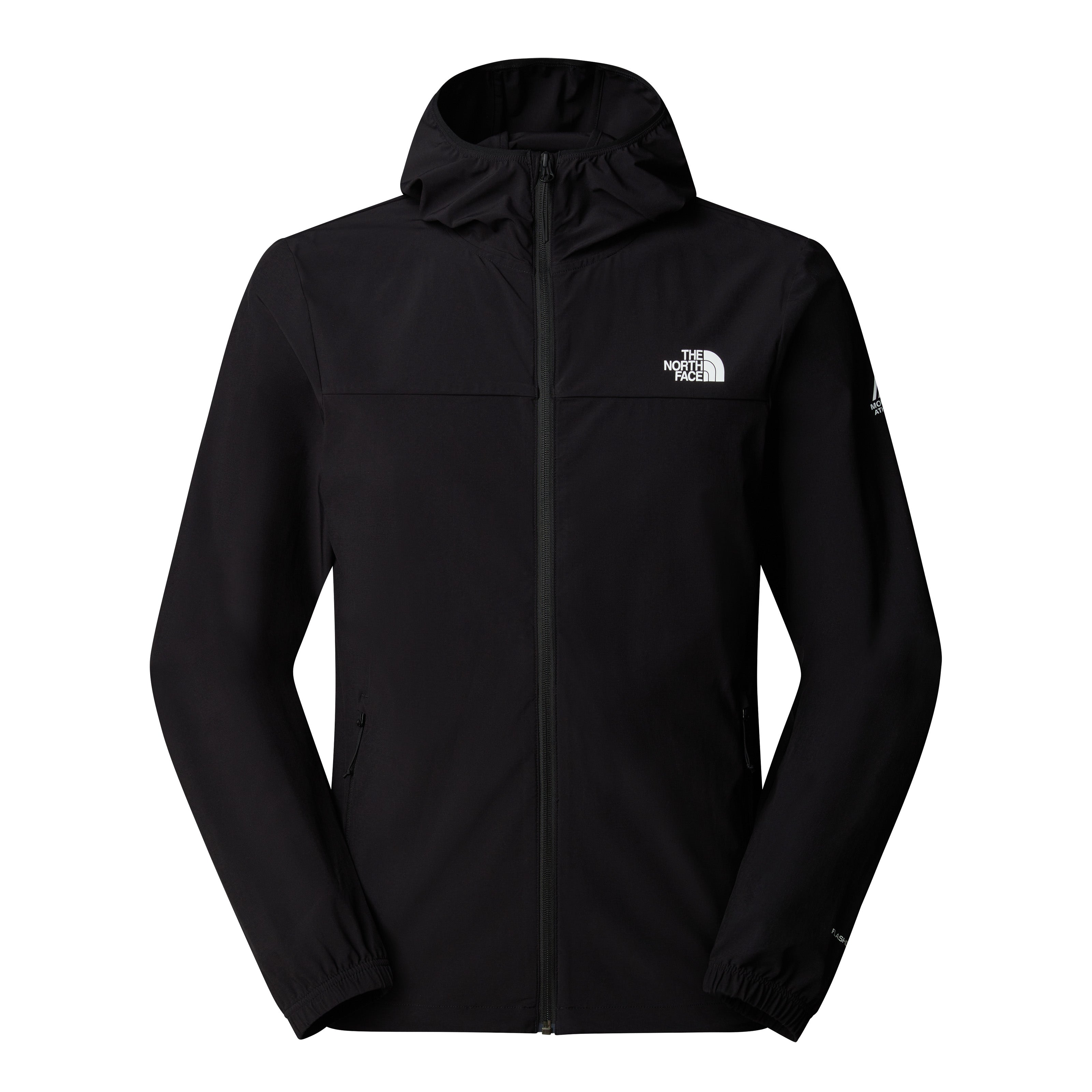Giacca antivento con cappuccio "Mountain Athletics" nera