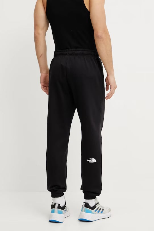 Pantaloni tuta "Simple Dome Regular Tapered Jogger" neri in cotone