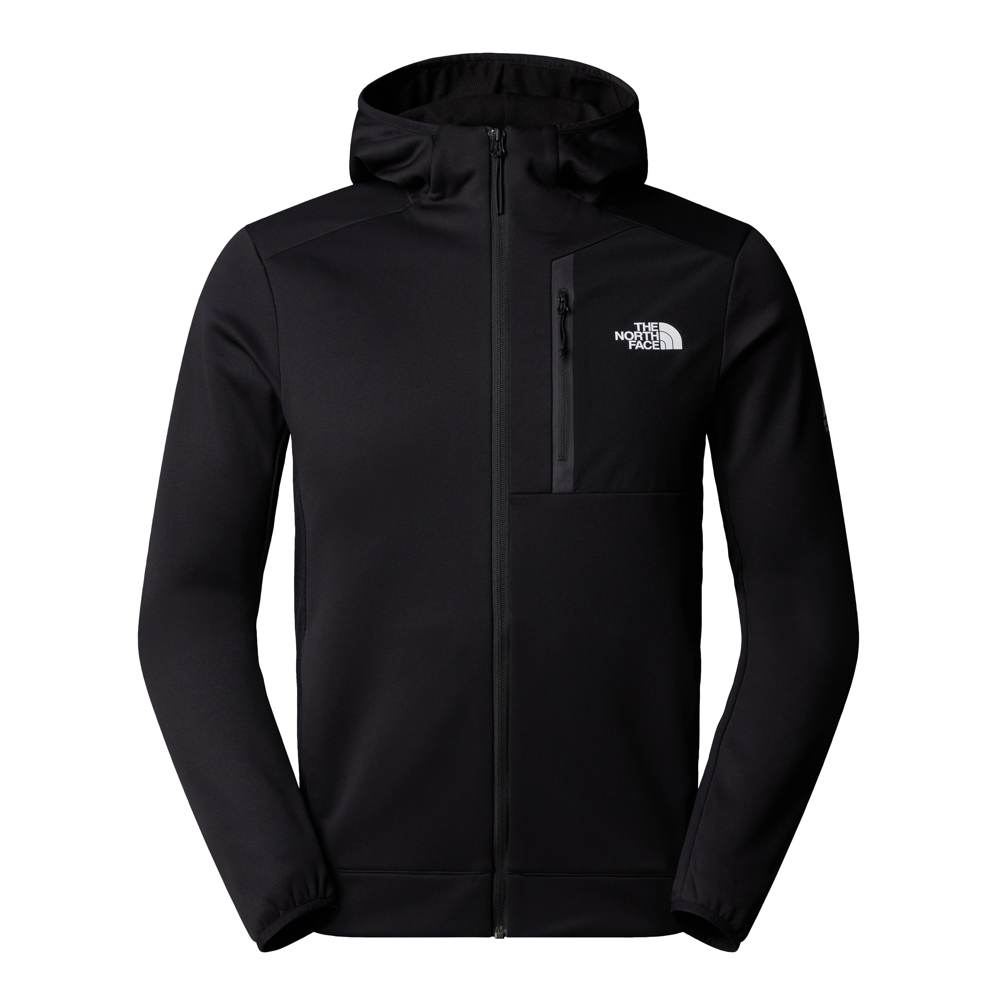 Felpa "MA FZ Fleece" nera con cappuccio e zip The North Face