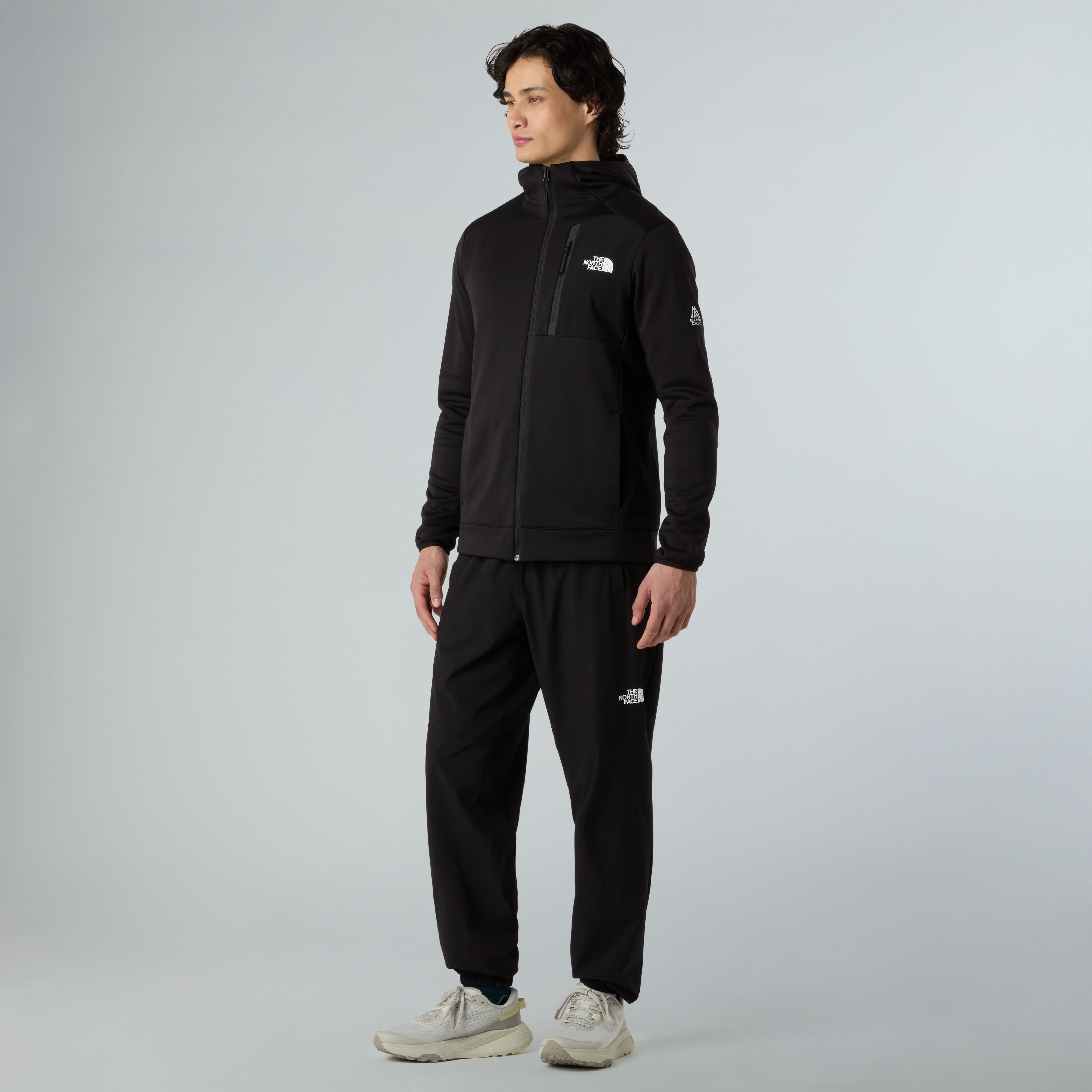 Felpa "MA FZ Fleece" nera con cappuccio e zip The North Face