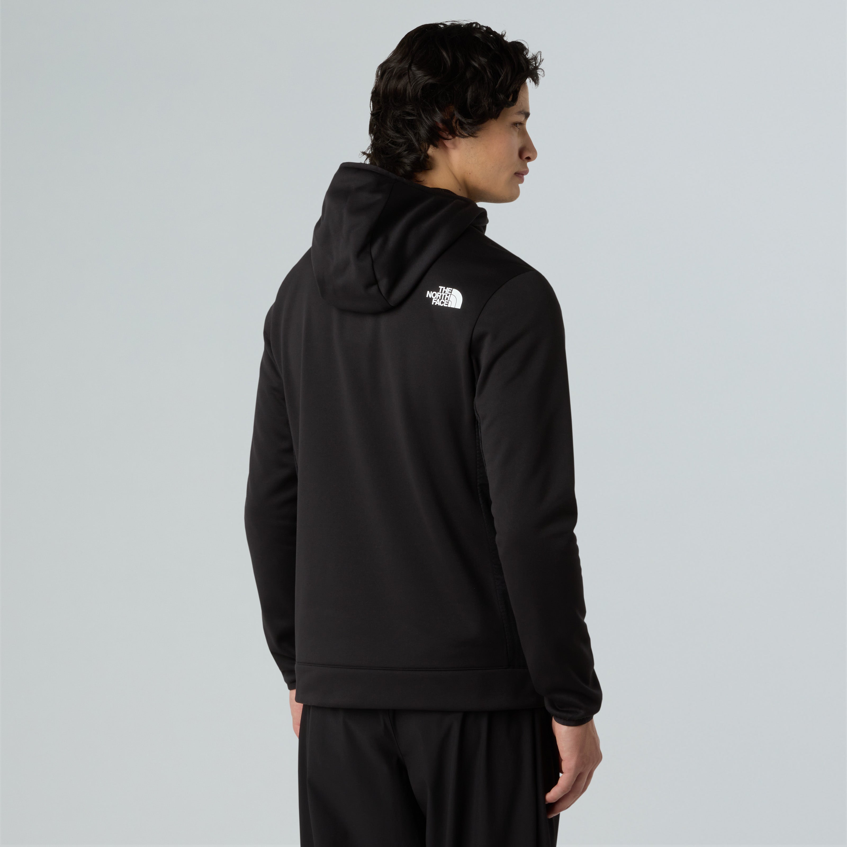 Felpa "MA FZ Fleece" nera con cappuccio e zip The North Face