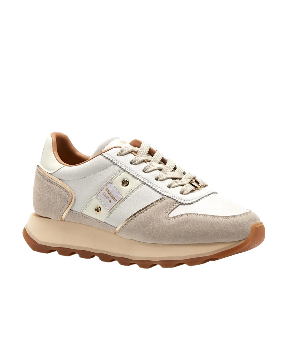 Sneakers BLAUER donna MILLS01LES Crema