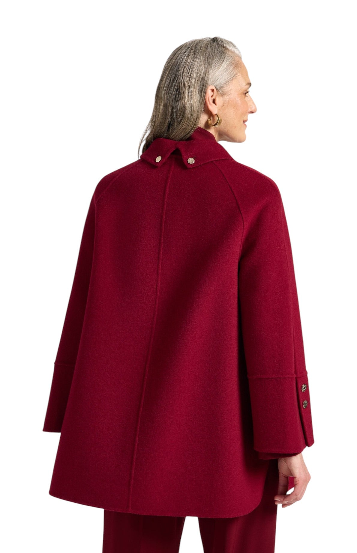 Cappotto Elena Mirò donna 8007Z000035N036 misto lana double Rosso