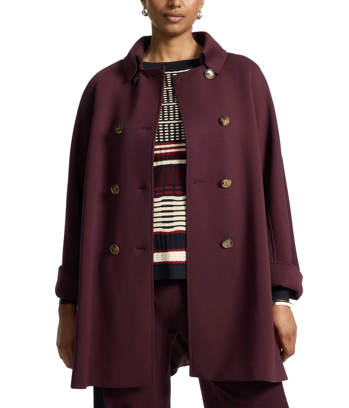 Cappotto ELENA MIRO donna 8017P000079N Bordeaux