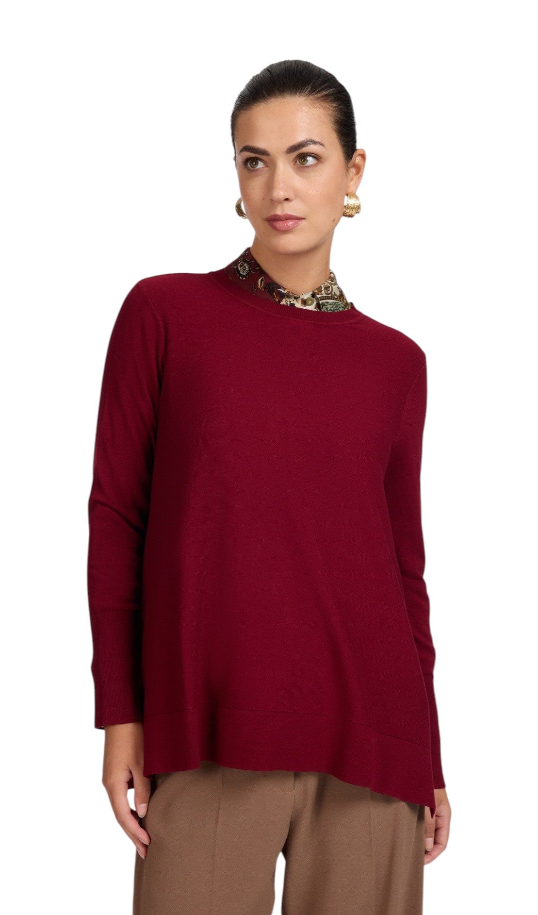 Maglia dolcevita Elena Mirò donna M026Z000786N036 collo staccabile
