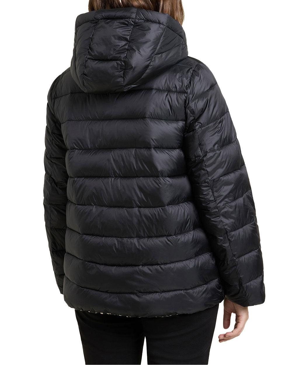 piumino reversibile nylon unito e stampato