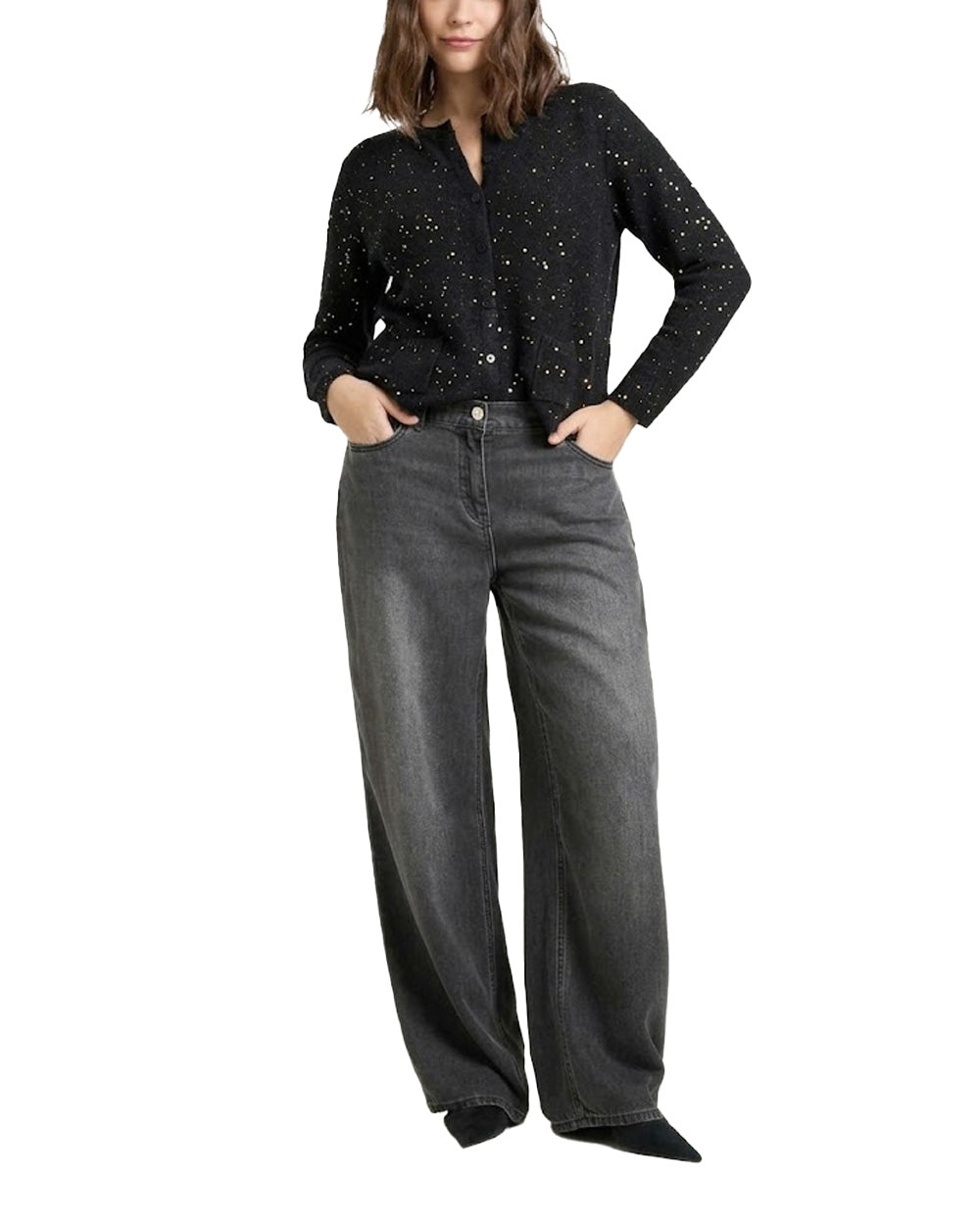 Cardigan LUISA VIOLA donna M157L008432N Nero