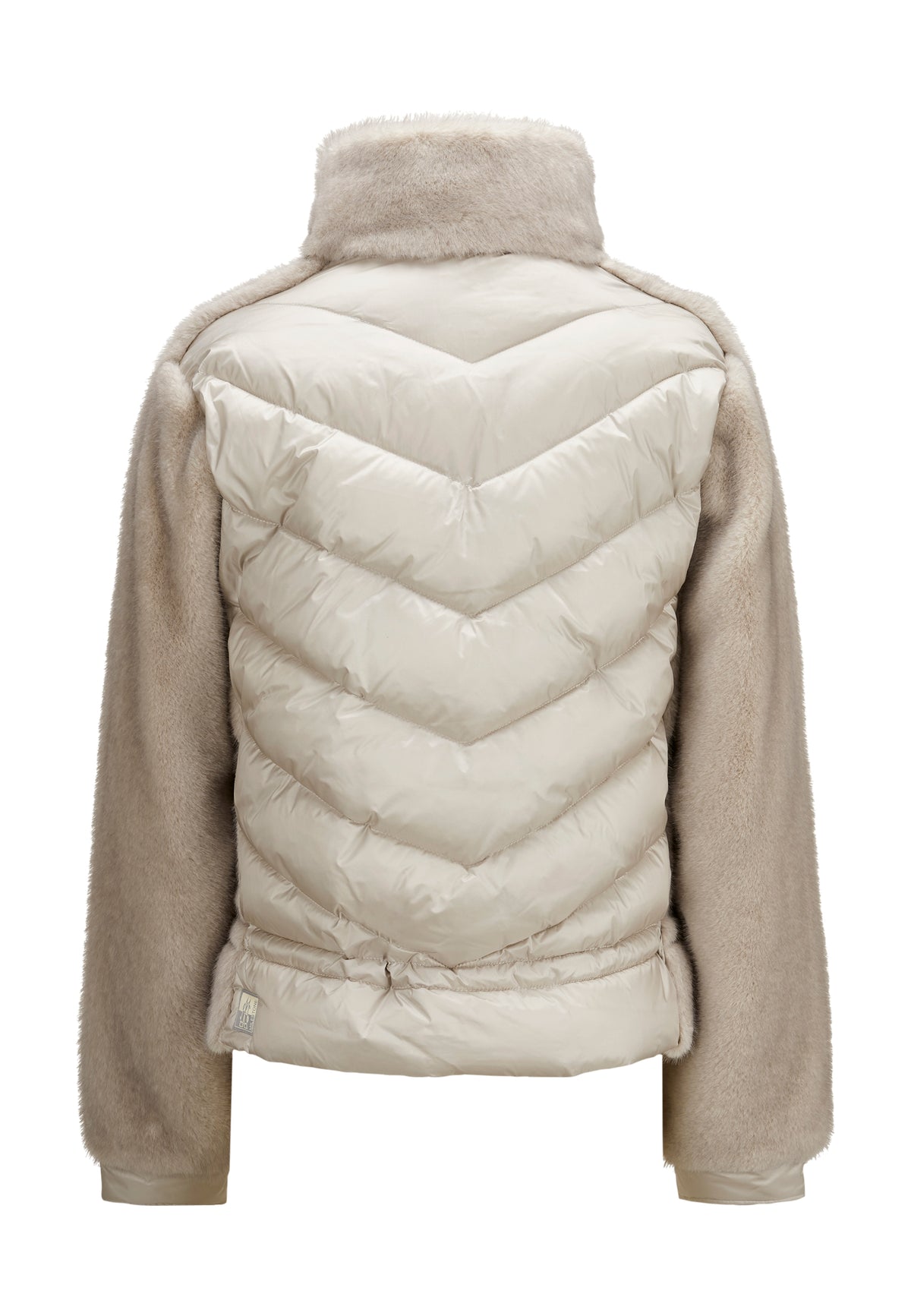 Giubbino MILESTONE donna DENISE 71 ecopelliccia trapuntata Stone Beige
