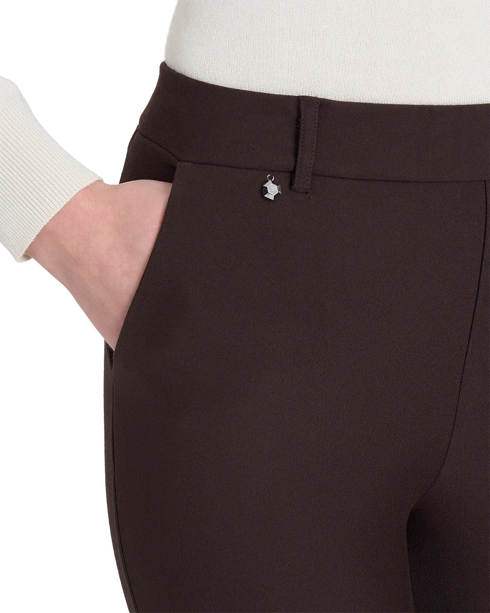 Pantalone RAGNO donna DB24PP Cioccolato<BR/>