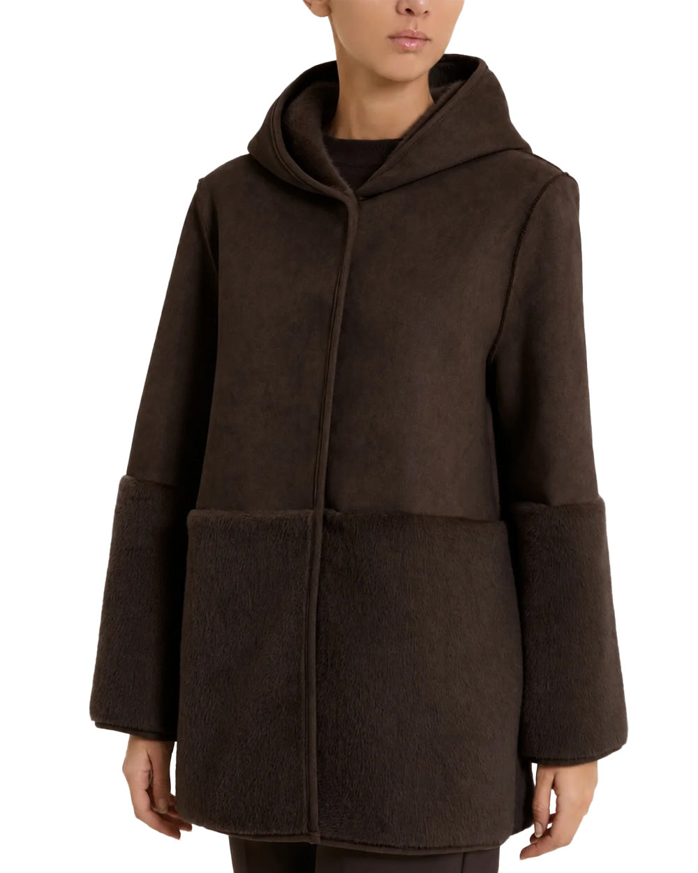 Giubbino RAGNO donna DQ48KU Cioccolato
