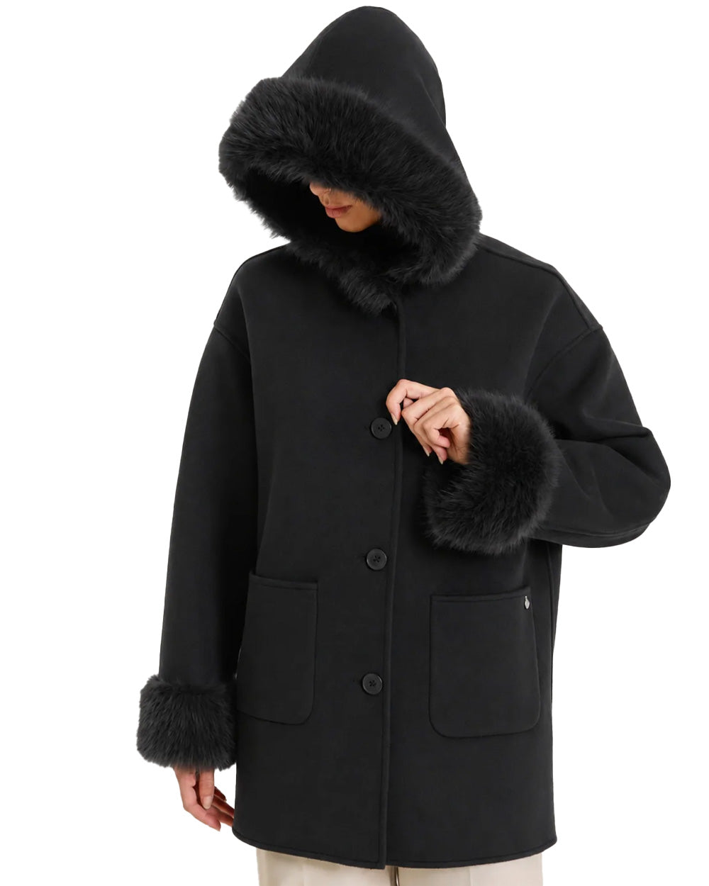 Giubbino RAGNO donna DT64KU Nero<BR/>