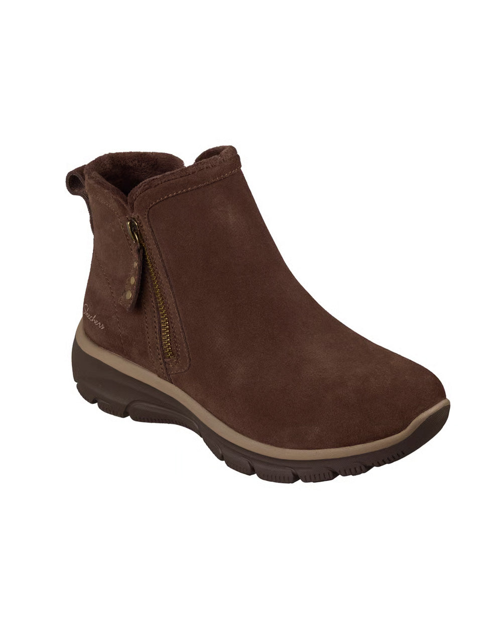Stivale SKECHERS donna Easy Going Urban Zip 168188 Cioccolato