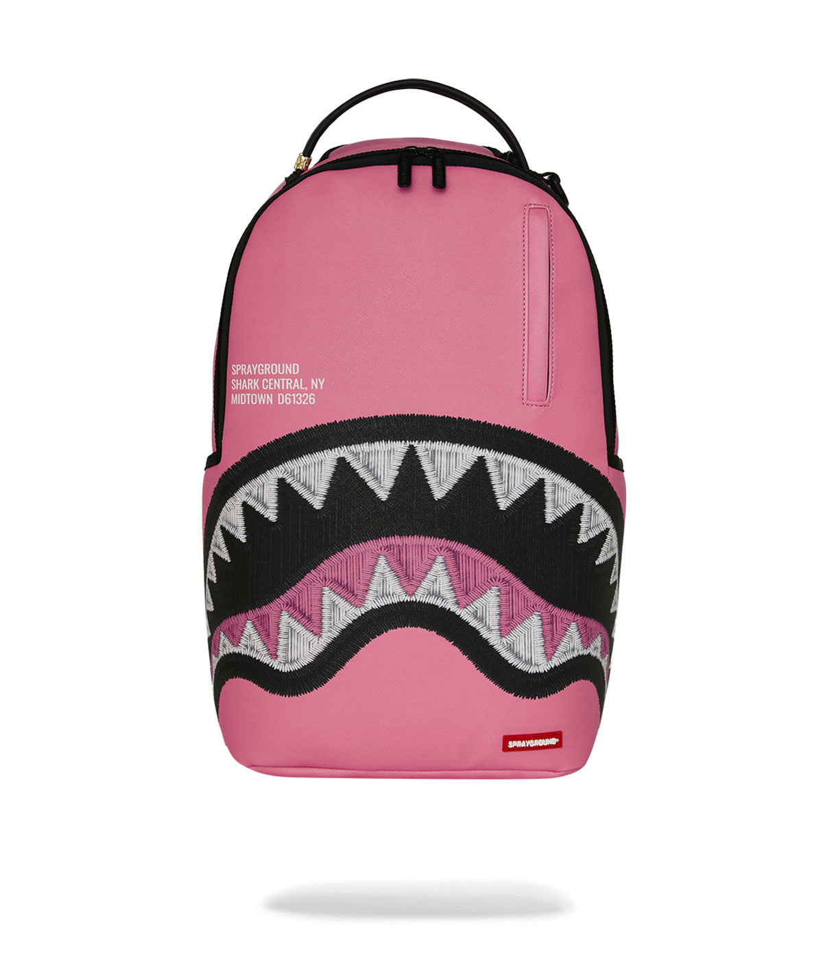 Zaino Sprayground B9630 shark central pink embroidered rosa<BR/>