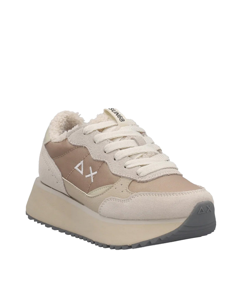 Sneakers SUN68 donna BIG ALLY TEDDY FUR BZ46216 Beige