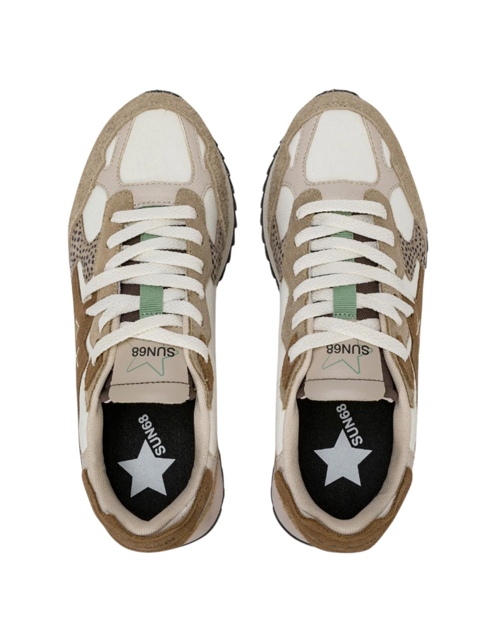 Sneakers SUN68 donna STARGIRL MULTI BZ46222 Beige