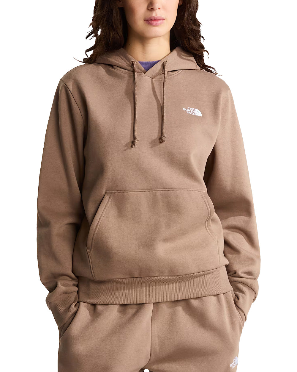 Felpa THE NORTH FACE donna Evolution Simple Dome Regular 8CWN Nocciola<BR/>
