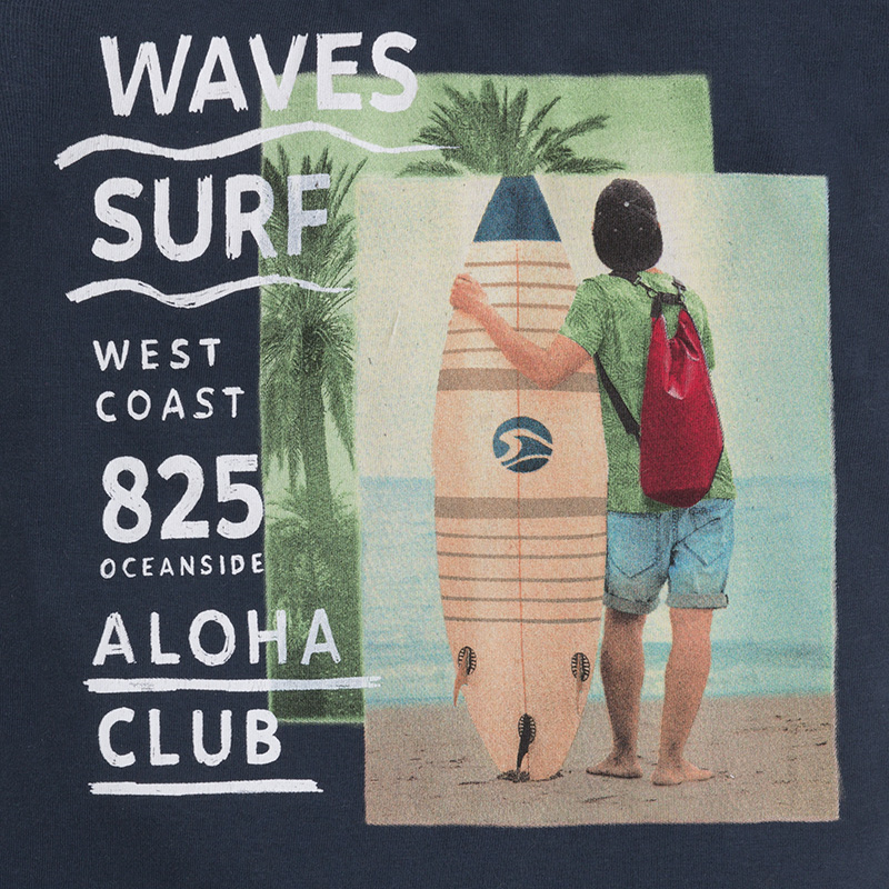 t-shirt m/m waves surf