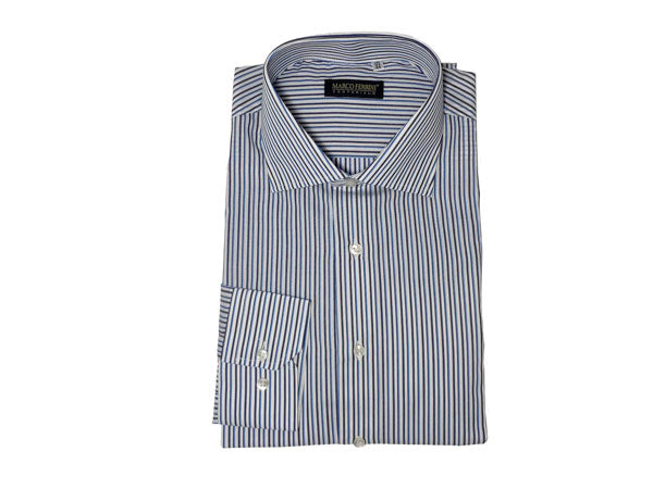 camicia cotone rigato Multicolor