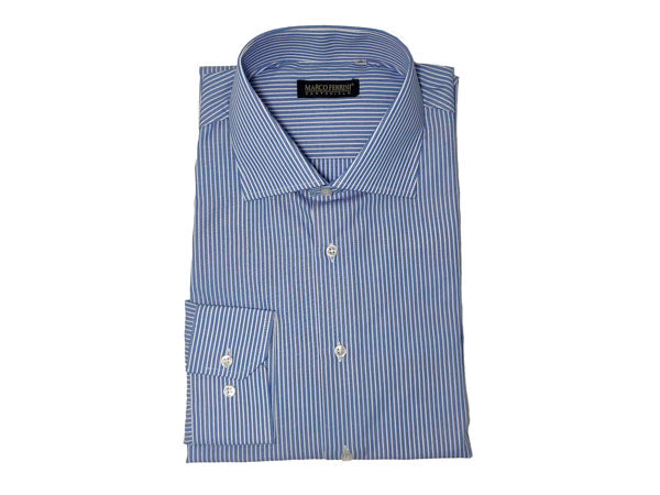 camicia cotone rigato fondo colorato