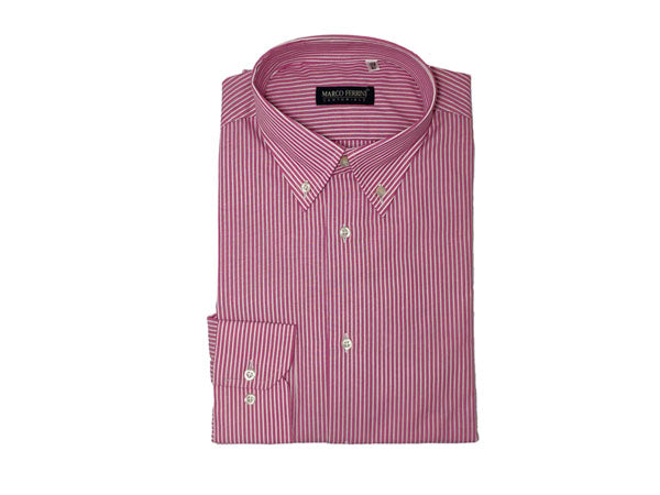 camicia cotone b/d rigato fondo colorato
