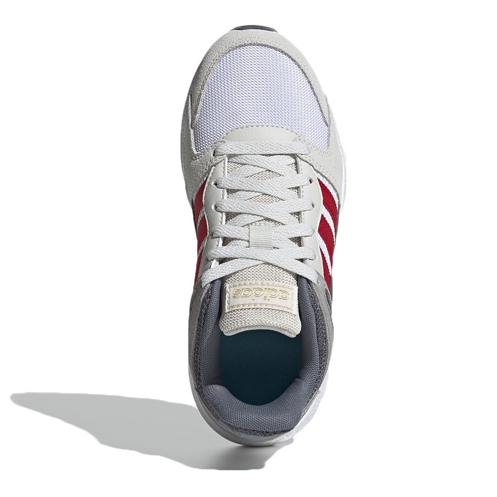 Sneakers "Crazychaos J" bambino grigio con dettagli rossi e bianchi