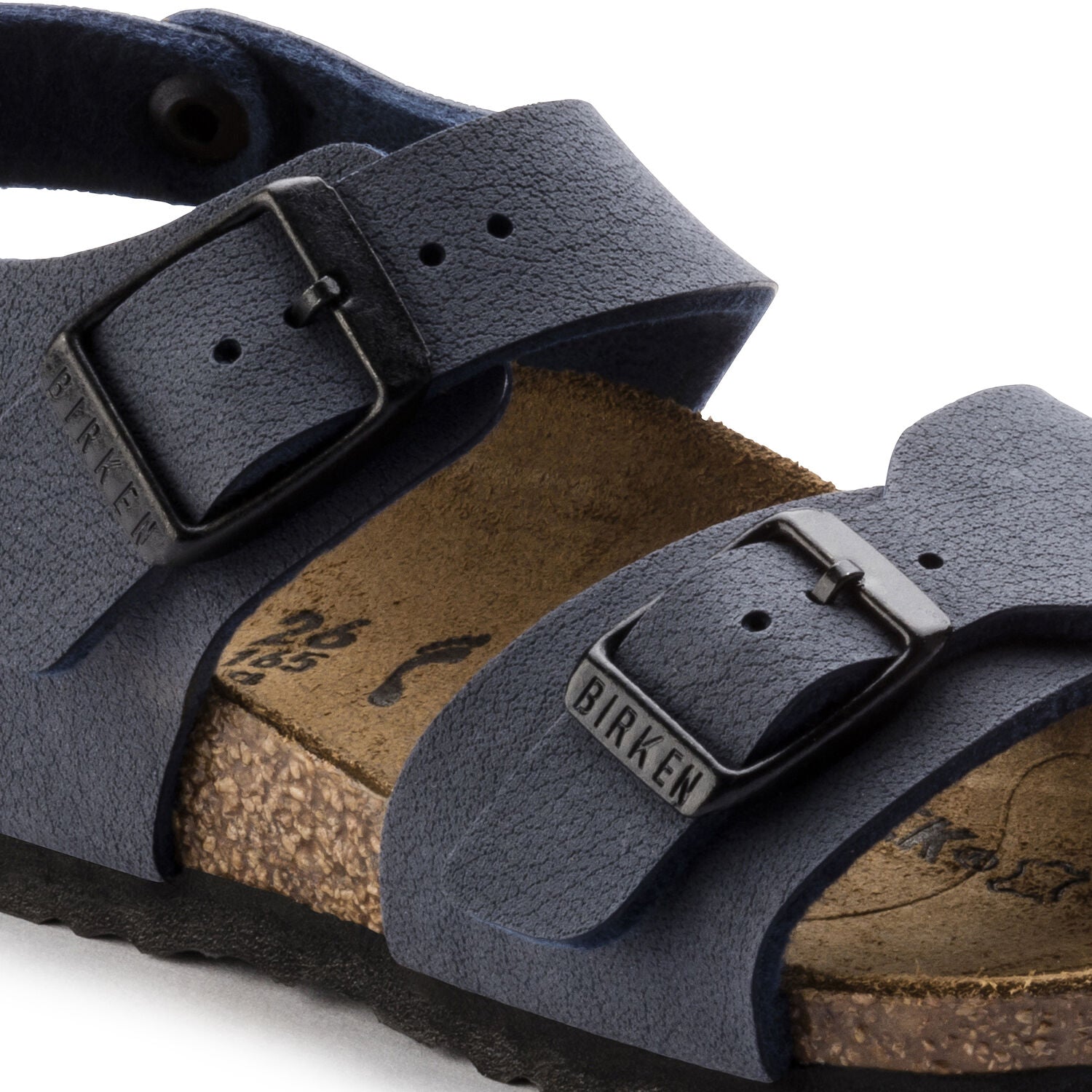 sandalo bambino blu navy "New York" con suola in Birko-Flor
