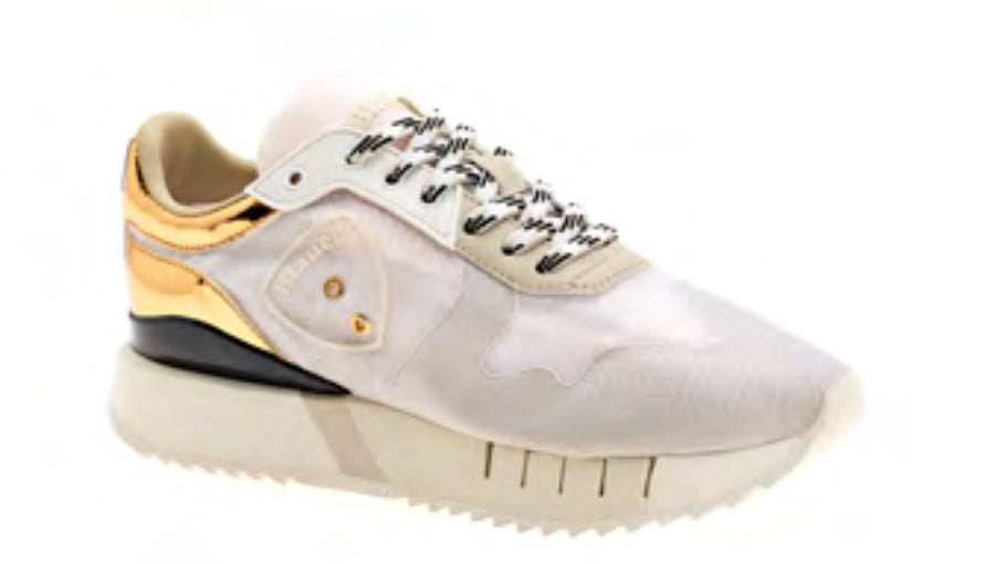 Sneakers "Myrtle" Beige in Tessuto Ripstop con Dettagli in Pelle