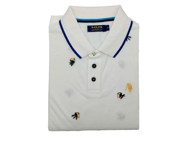 polo m/m piquet ricamo uomo