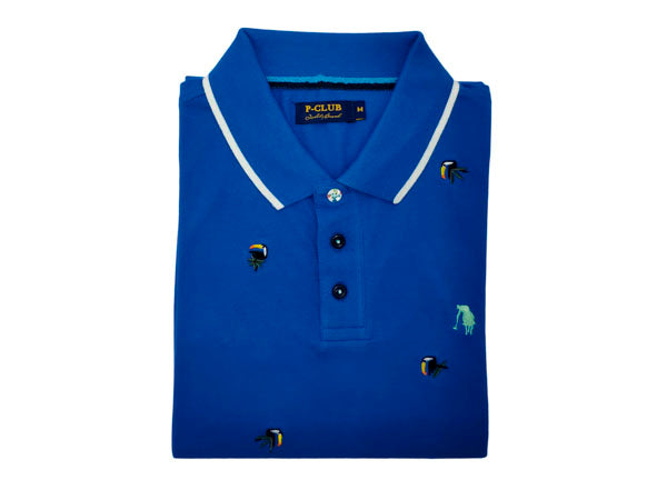 polo m/m piquet ricamo uomo