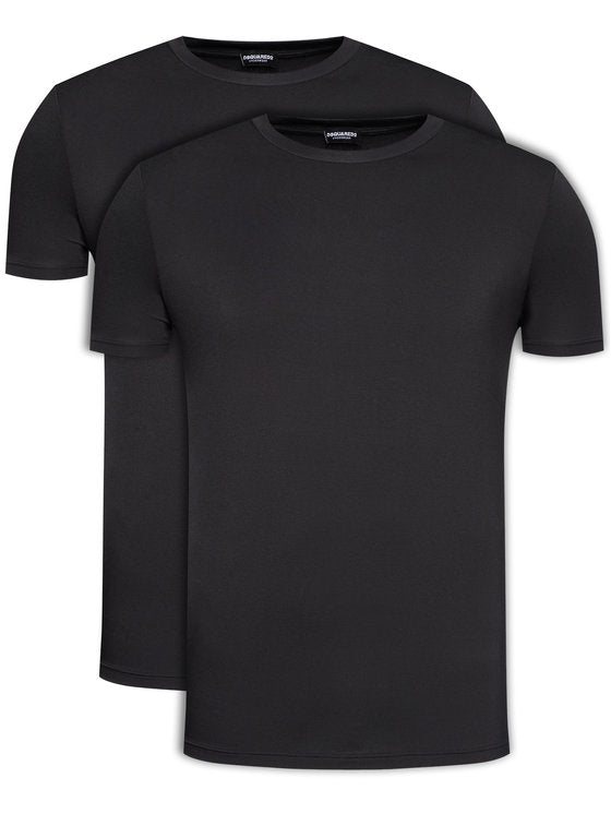 Set 2 T-shirt nere Dsquared2 da Uomo