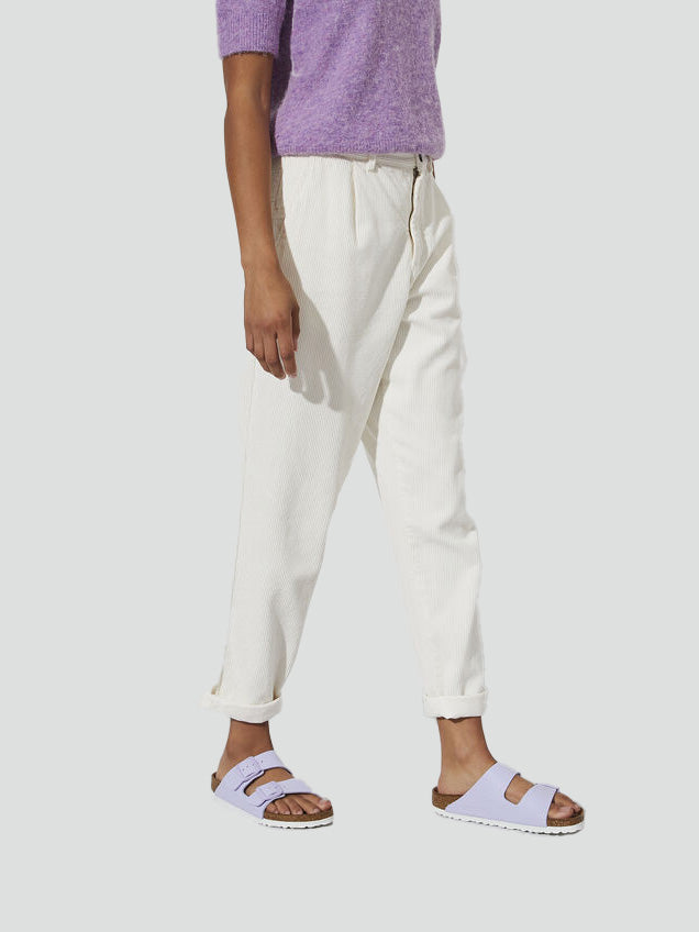 Sandali "Arizona" Lilla con Doppia Fascia e Suola Bianca