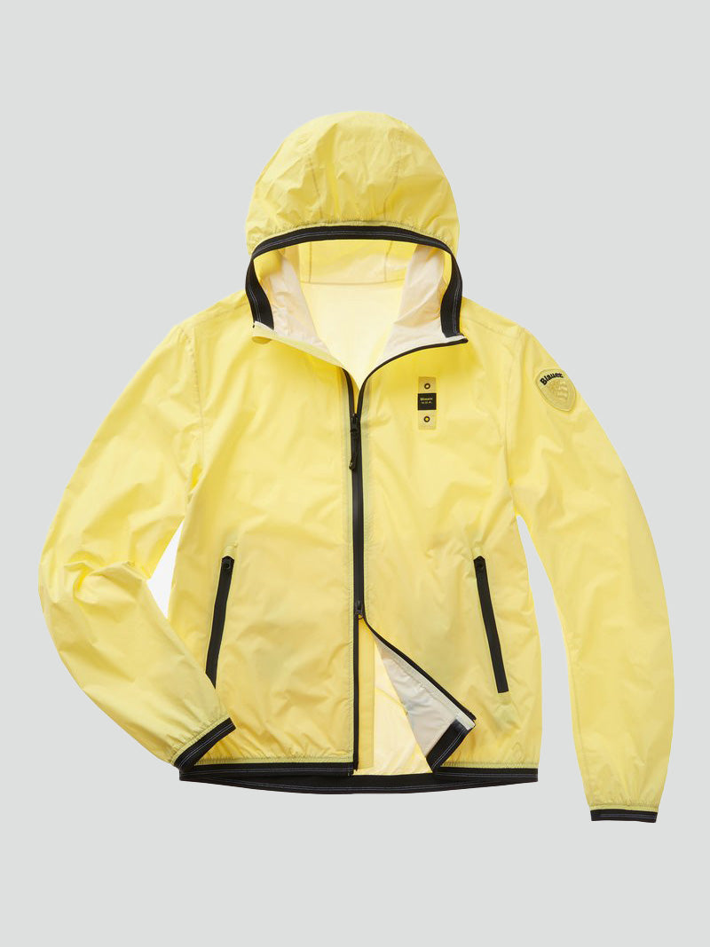 Giubbino Antivento Giallo "Farrin" in Nylon Leggero