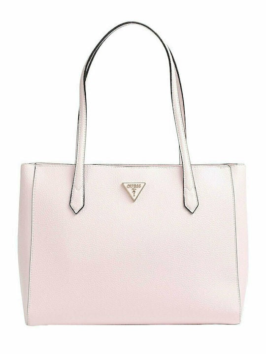 Shopper Guess "Downtown Chic Turnlock Tote" rosa in ecopelle