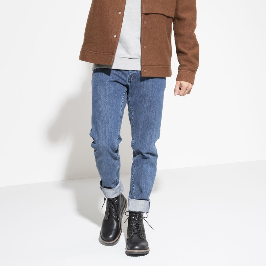 Anfibio Stringato Birkenstock "Bryson" Nero in Pelle Scamosciata