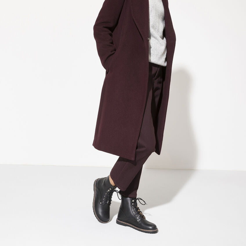 Anfibio Stringato Birkenstock "Bryson" Nero in Pelle Scamosciata