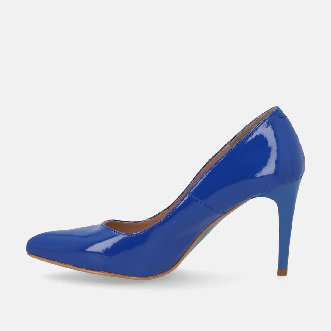 Décolleté "Giulia" blu elettrico con Tacco 5 cm a Punta Sfilata