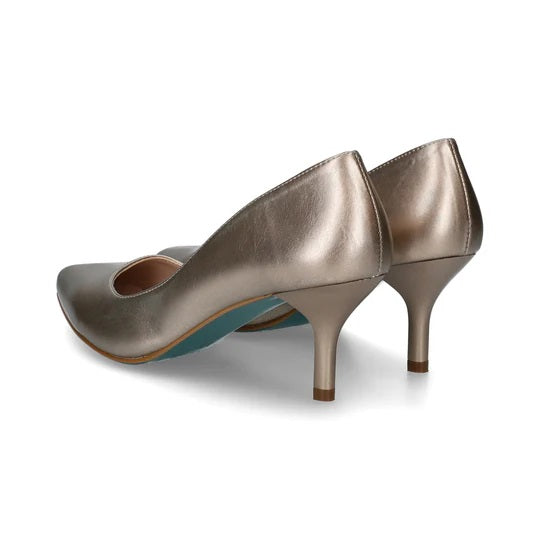 Décolleté "Giulia" light gold con Tacco 5 cm a Punta Sfilata