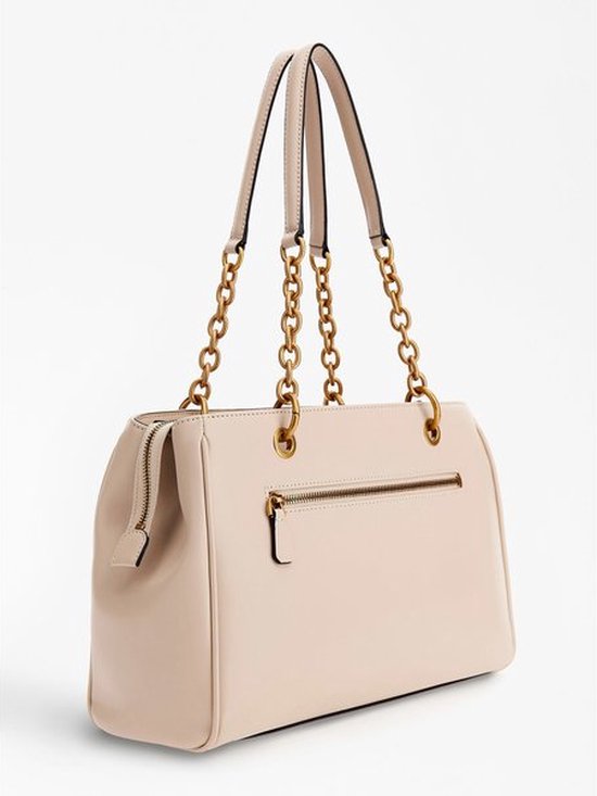 Borsa "Aviana Luxury Satchel" beige con dettagli dorati