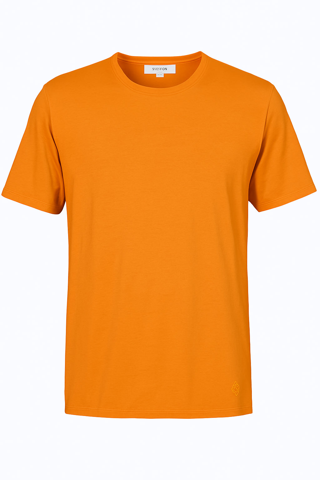 T.shirt girocollo color mango a mezze maniche in jersey di cotone