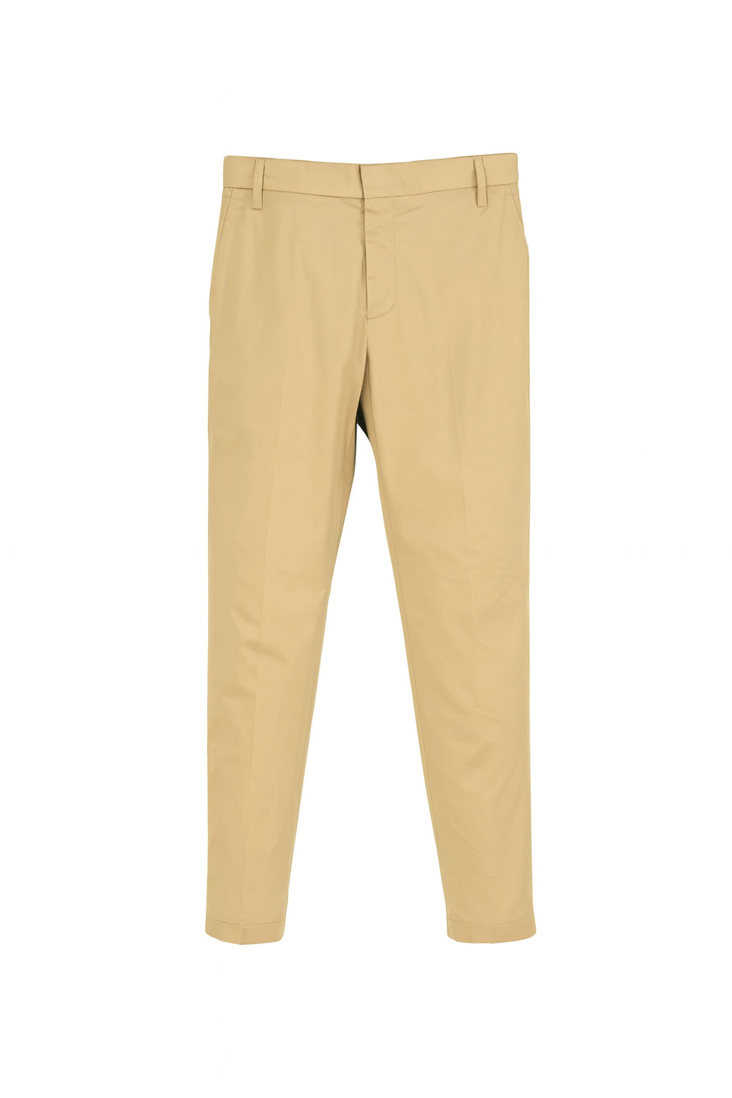 Pantalone Uomo color Corda in Cotone Stretch