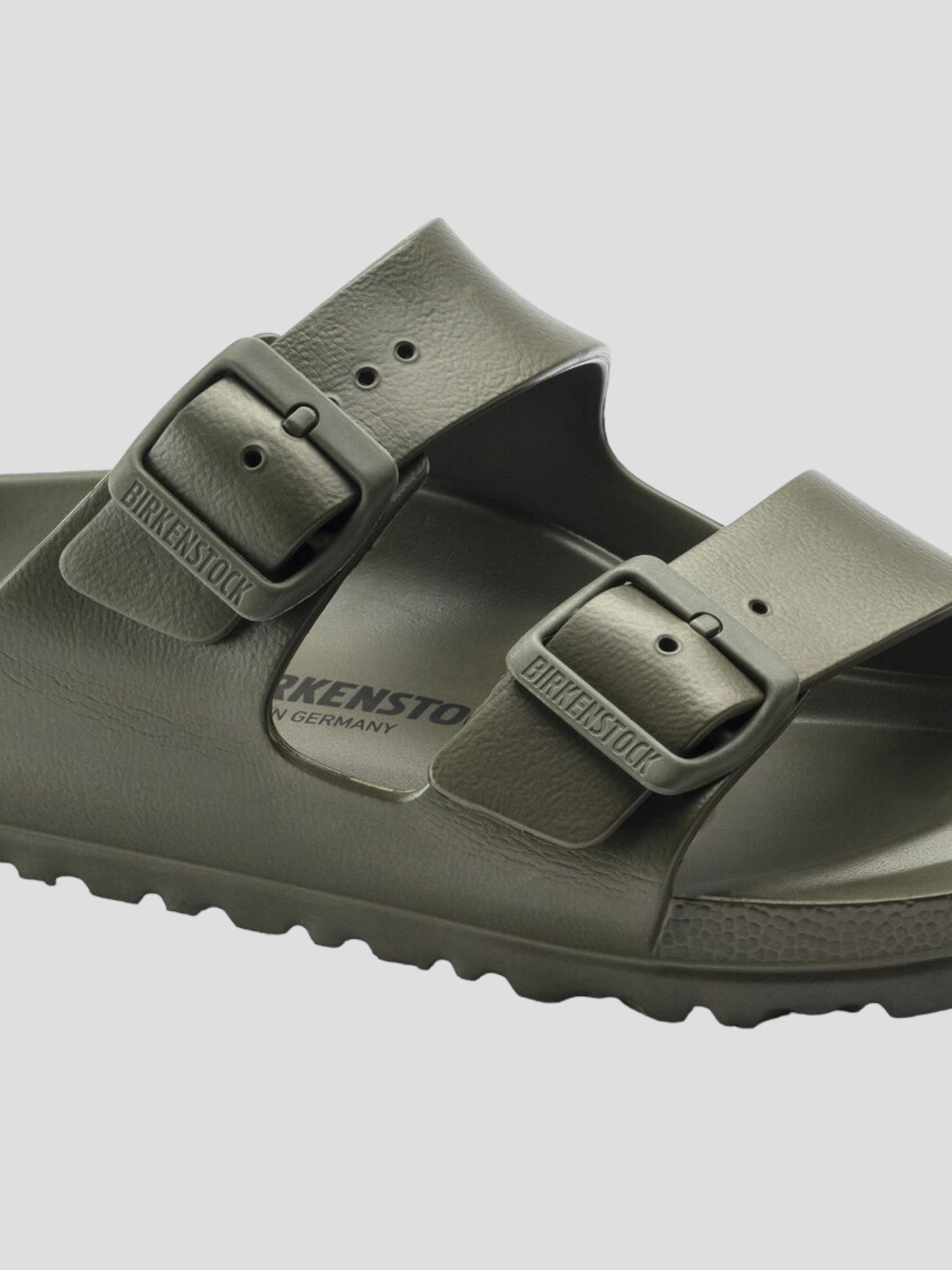 Sandali "Arizona" Khaki in EVA con Doppia Fascia Regolabile