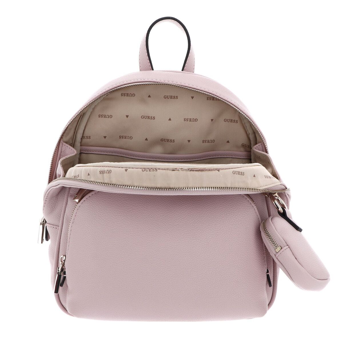 Zaino rosa "Power Play Tech" in similpelle con accessorio removibile