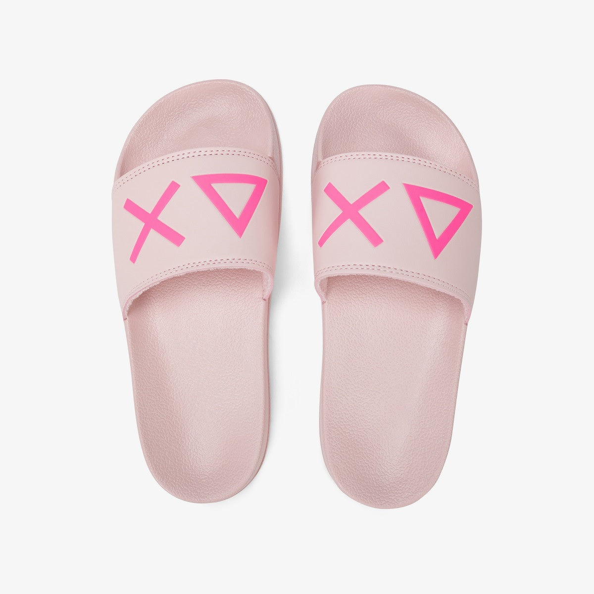 Ciabatte rosa con logo Sun68 fuxia